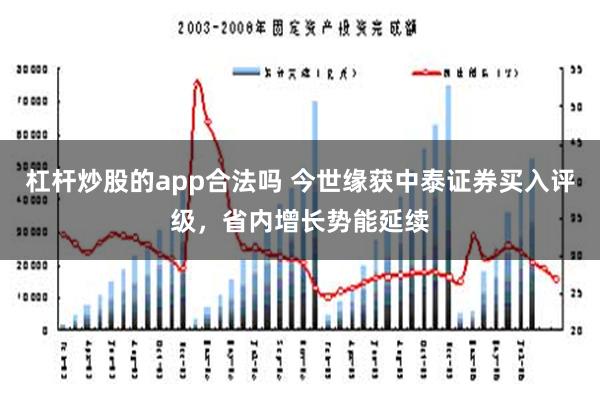 杠杆炒股的app合法吗 今世缘获中泰证券买入评级，省内增长势能延续