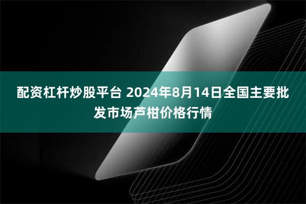 配资杠杆炒股平台 2024年8月14日全国主要批发市场芦柑价格行情