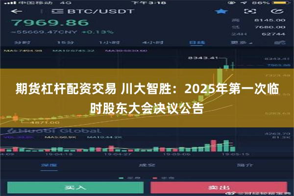 期货杠杆配资交易 川大智胜：2025年第一次临时股东大会决议公告